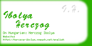 ibolya herczog business card